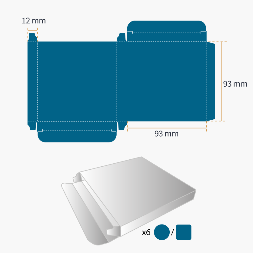 6 coasters pack measures