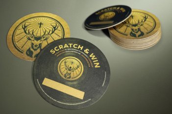 Posavasos rascable: cada consumición, una oportunidad de premio.